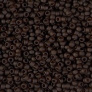 Miyuki seed beads 11/0 - Matted transparent brown 11-135F